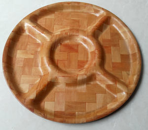 ถาด5ส่วน12 ''สำหรับถั่วผลไม้สลัดเป็นมิตรกับสิ่งแวดล้อมชาม/จานสำหรับเสิร์ฟ - Product Image 4