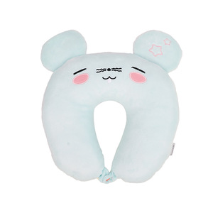 Almohada de Viaje en Forma de U con Diseño de Animal de Dibujos Animados, 28x28x14cm, Portátil, Suave, para Adultos, Material de Poliéster - Product Image 1