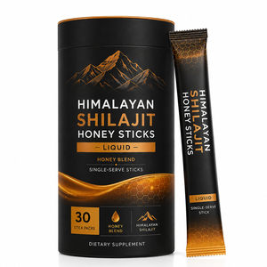 Natural Himalayan Shilajit Honey <b>Sticks</b> with Shilajit Resin Low-Sugar Oral Liquid for Energy Support - Product Image 1