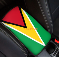 Coussin d'accoudoir universel pour console centrale de voiture avec drapeau de la République Dominicaine, protection de boîte de rangement pour SUV, berline, camion