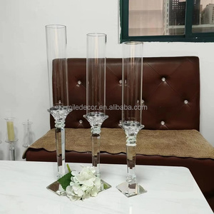 Portavelas <span class=keywords><strong>de</strong></span> pilar <span class=keywords><strong>de</strong></span> Pedestal <span class=keywords><strong>de</strong></span> alta calidad, portavelas <span class=keywords><strong>de</strong></span> pilar <span class=keywords><strong>de</strong></span> cristal cortado, soportes para boda - Product Image 5