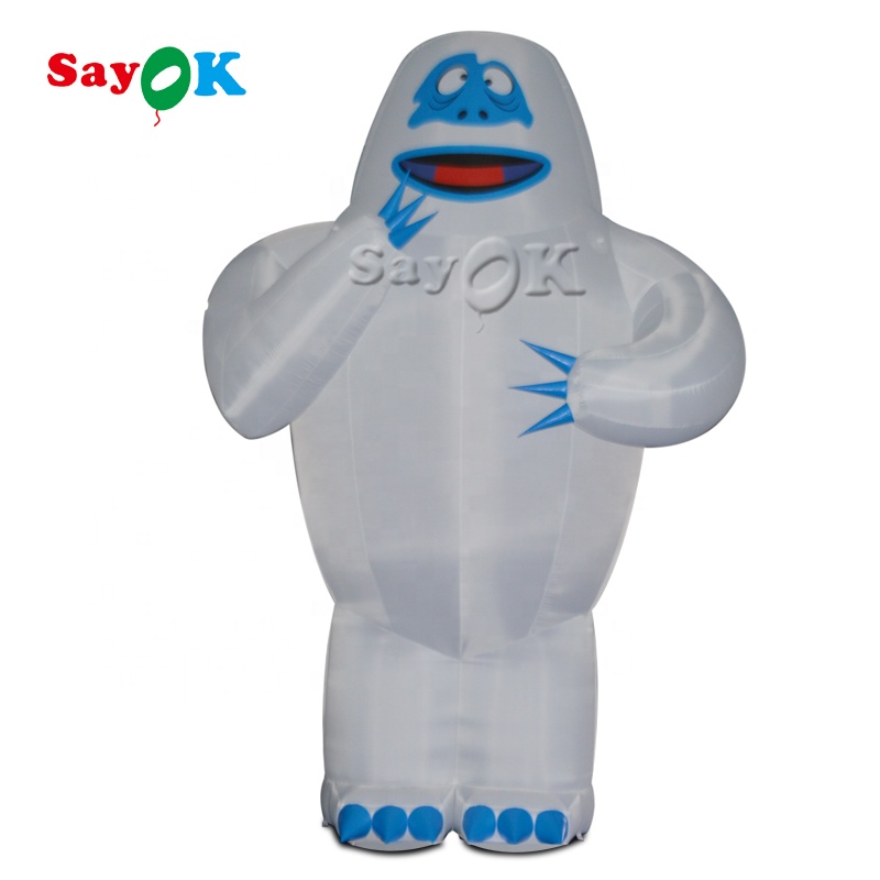 Khổng Lồ Ngoài Trời Bumble Khả Ố Giáng Sinh Tổ Chức Sự Kiện Trang Trí Tuyết Con Quái Vật Inflatable Bumble Snowman Khả Ố