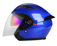 Casque à double lentille de haute qualité Nouveaux matériaux ABS Casque à face ouverte à points Casques de moto certifiés DOT