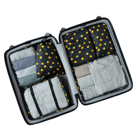 Organisateurs de bagages haut de gamme 6 pièces Ensemble de cubes d'emballage de compression Essentiels de voyage