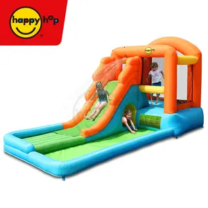 Happyhop गर्म बिक्री 9049 विशाल airflow पानी बाउंसर और पूल, airflow के खेलते हैं और छप केंद्र, inflatable बाउंसर और स्लाइड पानी