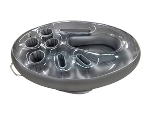 Soporte Flotante Premium Portátil de 8 Orificios para Bebidas, Barra Inflable para Piscinas y Jacuzzis, Equipo Versátil para Deportes Acuáticos - Product Image 1