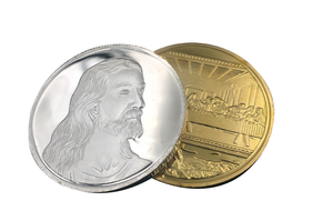Pièce de monnaie dorée sur mesure, médaille souvenir en cuivre plaqué or, pièce de monnaie moulée sur mesure pour cadeaux promotionnels en gros transfrontalier - Product Image 5