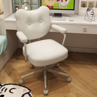 Chaise de bureau ergonomique moderne en cuir, pivotante et réglable, avec structure en fer, hauteur réglable et couleur personnalisable