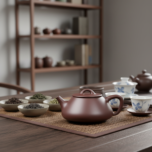 <span class=keywords><strong>Tetera</strong></span> Clásica China Hecha a Mano de Arcilla Púrpura con 6 Tazas, Juego de Té Ecológico <span class=keywords><strong>y</strong></span> Duradero - Product Image 1