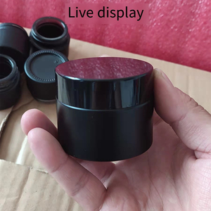 Trong Kho Mờ Màu Đen Mỹ Phẩm Kem Jar 5G-50G Vòng Thủy Tinh Mặt Kem Xoắn Nắp 2Oz-3Oz Matte Bề Mặt Chăm Sóc Da Mỹ Phẩm - Product Image 6