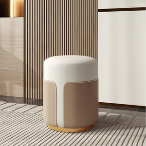 Tabouret Ottoman Moderne Pliable en Cuir Portable pour Maquillage, Chaussage et Habillage, Idéal pour Appartement, Chambre, École, Hôpital, Hôtel - Product Image 5