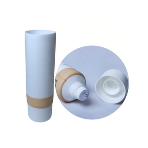Tam Boyutlu Çevre Dostu <span class=keywords><strong>PCR</strong></span> PE Doldurulabilir Mat Plastik Tüp, Diş Macunu, El Kremi, Cilt Bakımı için Buzlu Vidalı Kapaklı, OEM ODM - Product Image 1