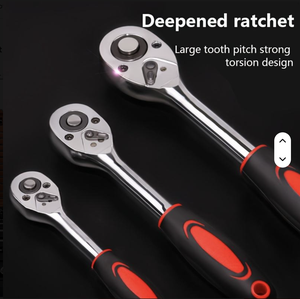 121pcs Auto Repair DIY Mechanic's Tool <b>Set</b> Quick Ratchet Wrench <b>Screwdriver</b> Sockets With <b>Bit</b> OEM Hard Case for Home Use SCK-121 - Product Image 4