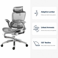 Chaise de bureau en maille, testée pour la résistance aux chutes, emballage conforme CE EN 1335, pivotante, à roulettes, inclinable, hauteur réglable, pour la maison, vente en gros, approvisionnement en vrac direct usine