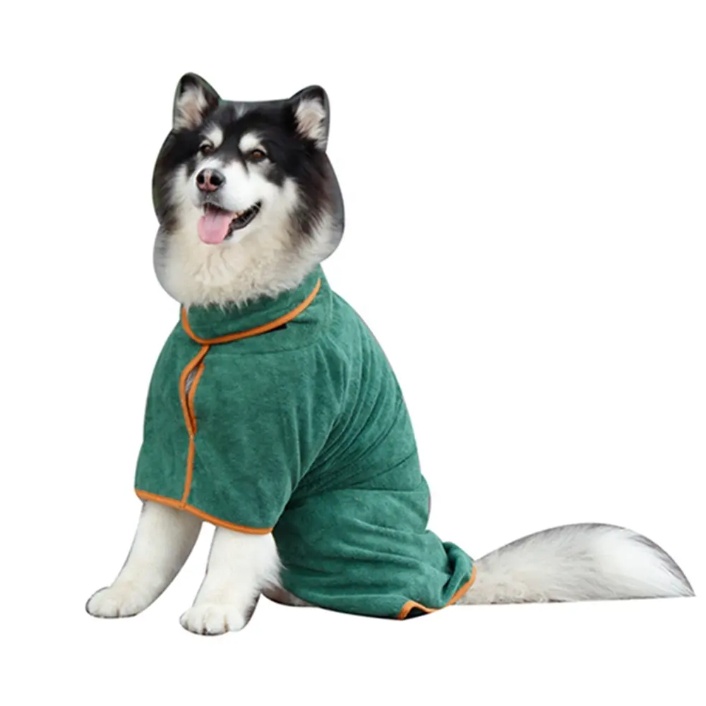 Best Selling Product Luxury Soft Pet Bathrobe Moisture Absorbent Dog Drying Coat Most Popular Wholesale Pet Apparel