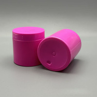 Pot en plastique PET cylindrique à large ouverture de 250 ml, vide, pour crème pour le visage, soins de la peau, avec bouchon à vis, pour bonbons, biscuits, chocolat