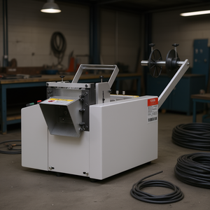 Cortadora automática de tubos termorretráctiles Vevor, de 1 mm a 85 mm de ancho y de 0,1 mm a 99999,9 mm de longitud, para fibra de vidrio, máquina de corte de tubos de cera amarilla - Product Image 2