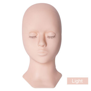 PMU <span class=keywords><strong>Tattoo</strong></span>-cabeza plana para práctica de maquillaje, modelo de entrenamiento, maniquí para extensiones de pestañas, 3 pares de párpados de silicona - Product Image 2