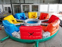 Jeu de sport interactif gonflable commercial 4 6 8 joueurs Hungry Hippo Chow Down Party Rental