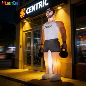 Figur Santa Claus Tiup Raksasa untuk Dekorasi Natal, Iklan Luar Ruangan, dan Acara Liburan - Product Image 1