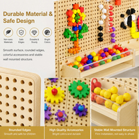 Tableau d'activités éducatives STEM mural pour enfants, en plastique, pour la maternelle et les écoles, âges 3-12 ans