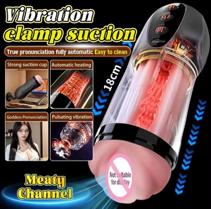 Masturbateur Masculin Automatique avec Chauffage et Aspiration Vibration Vagin Réel Poche Chatte Pénis Sexe Oral Machine Jouets pour Homme - Product Image 2