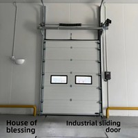 Porte sectionnelle industrielle automatique à vue complète en alliage d'aluminium et verre pour lavage de voitures, atelier 4S, entrepôt, salle d'exposition