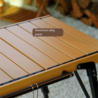 Table de pique-nique pliante légère et moderne en alliage d'aluminium réglable pour camping, style turc Bbg