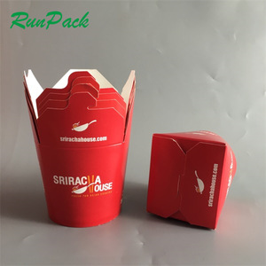 Caja de fideos desechables <span class=keywords><strong>para</strong></span> embalaje de aperitivos del fabricante de Shenzhen, contenedor de pasta de papel Kraft blanco, caja de embalaje de arroz, estampado <span class=keywords><strong>para</strong></span> alimentos - Product Image 4