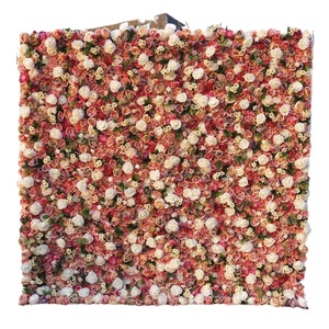 Retro-colored <b>Artificial</b> <b>Flower</b> Wedding Decoration Background <b>Wall</b> Mixed-color Fake <b>Flower</b> Birthday Party Decoration <b>Wall</b> - Product Image 5