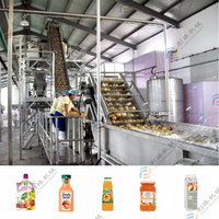 Ligne de production de concentré de confiture de pulpe de machine de jus de traitement de pêche/abricot/prune haute efficacité remplissage aseptique de tambour