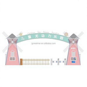 Puerta Decorativa para <span class=keywords><strong>Parque</strong></span> de <span class=keywords><strong>Atracciones</strong></span>, Puerta de <span class=keywords><strong>Entrada</strong></span> con Diseño de Molino de Viento, <span class=keywords><strong>Atracciones</strong></span> Infantiles en Venta - Product Image 2