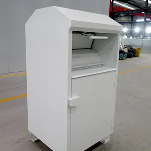 Caixa de coleta de grande capacidade à prova d'água para doação de caridade, caixa de papel para reciclagem de livros, roupas e sapatos