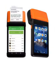 Terminal POS Portátil Inteligente con Pantalla Táctil Android de 5.5 Pulgadas con Impresora de Recibos de 58 mm y Aplicación para Comercio Minorista y Comida Rápida