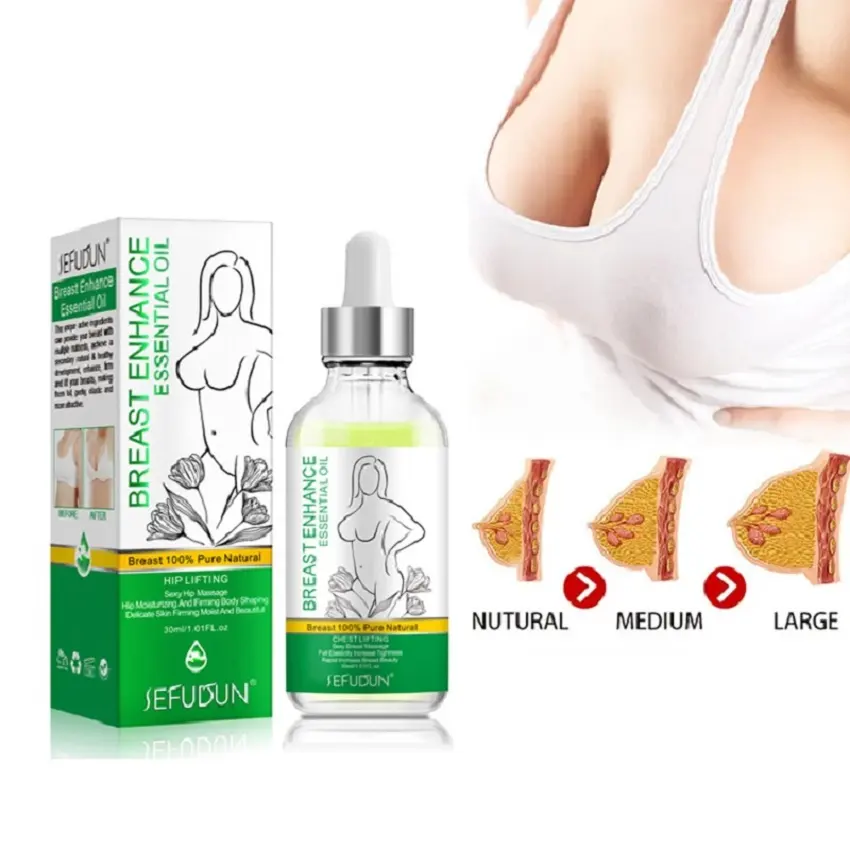 Custom Logo Sexy Tightness Chest Enhancer Bigger Breast Buttocks Enlargement Cream Herbal Body Oil for Breast Enlarger Firming