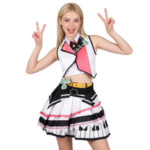 Traje de escenario para mujer con estampado de piano, disfraz para actuación musical, de fábrica de producción dedicada - Product Image 1