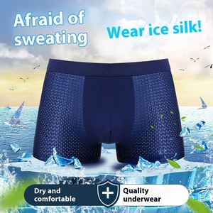 Men's Mid-Rise Breathable Elastic Briefs & Boxers Hollowed Out Mesh Underwear ODM Supply - Product Image 2
