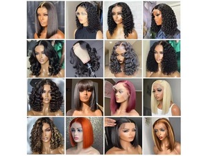 Perruques Courtes Bob en Cheveux Humains Vierges Vietnamiens Naturels, Bouclés Crépus, avec Dentelle Transparente HD, Sans Colle, pour Femmes Noires - Product Image 6