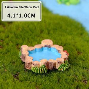 Venta al por mayor Micro paisaje Retro resina antigua escena ornamento West Lake <span class=keywords><strong>faro</strong></span> bien piscina pequeño puente agua corriente hierba - Product Image 6