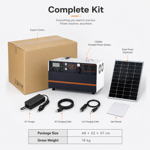 1500W 660Wh Portable Power Station for USA EU Home Backup Mobile <b>Solar</b> <b>Generator</b> Energy WS-3 LiFePO4 Battery Provides up to 10 Y - Product Image 5