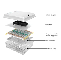 Incubateur d'Œufs Automatique en Gros, Neuf, Petit Système d'Incubation Ménager pour Élevage de Poulets, Prix Abordable pour Ferme Avicole