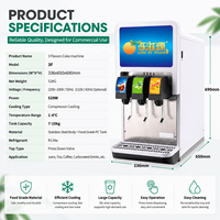 Machine à boissons gazeuses commerciale OEM ODM à 3 robinets, distributeur de soda pour les magasins de proximité