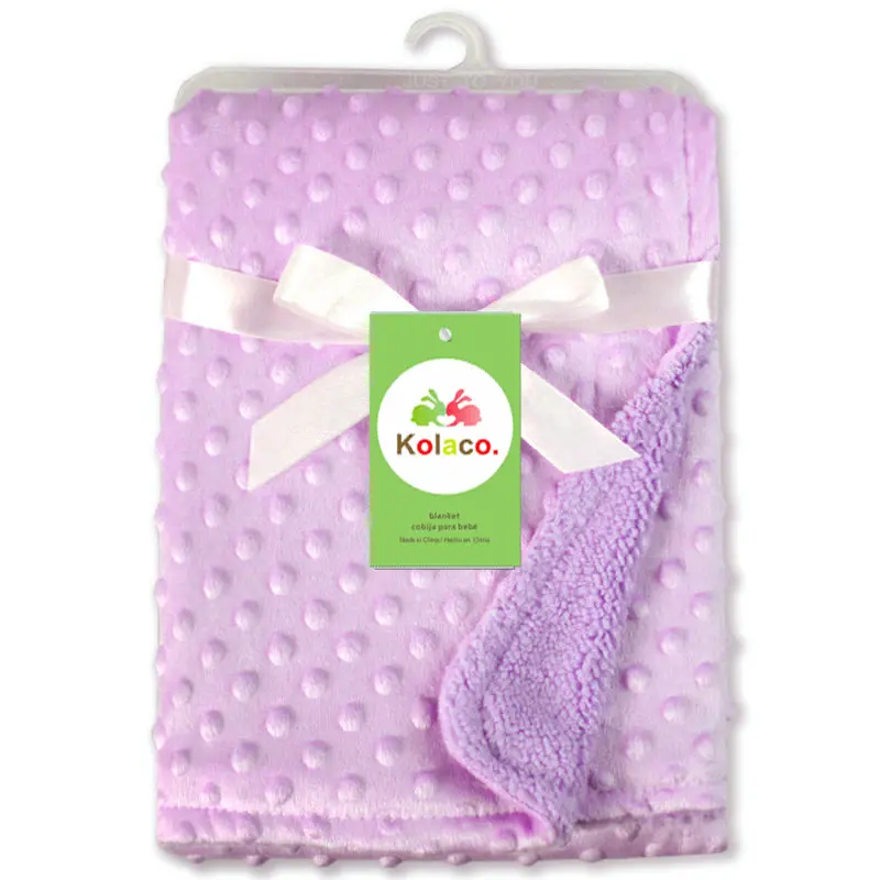 Оптовая продажа, высококачественное детское одеяло из пены, пеленки для новорожденных, одеяла, необычное однотонное Двухслойное одеяло для малышей