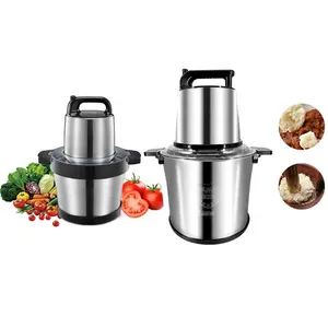 Máquina picadora de carne eléctrica de acero inoxidable, procesador de alimentos, 6l, 10l, 12l