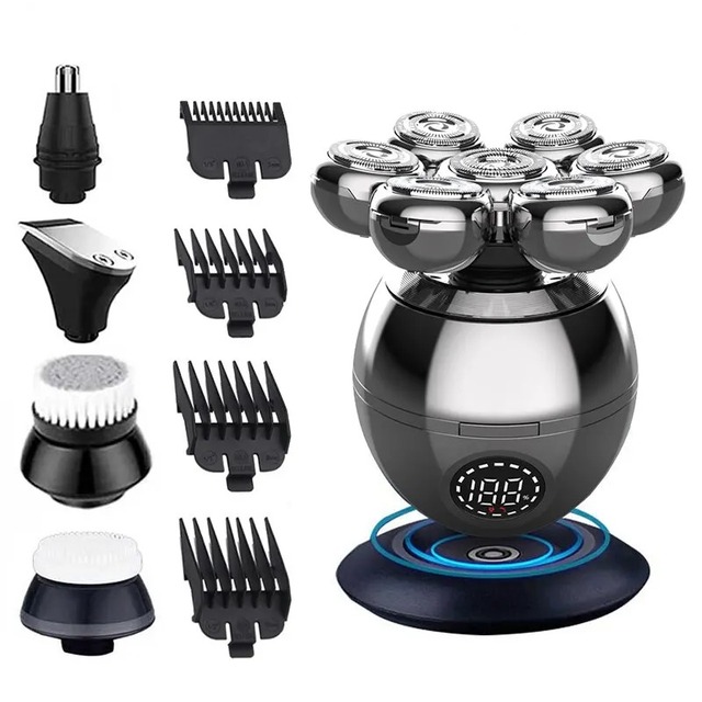 7 D Cordless Waterproof Electric Head Shaver for Bald Men Men's Head and Skull Shaver Suspension Men razor Shaver