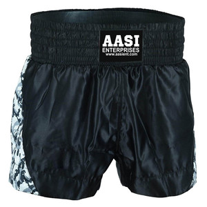 Shorts de boxe Muay Thai personnalisés 2026, design camouflage, panneaux latéraux - Product Image 1