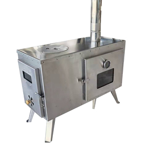 เตาไม้คุณภาพสูงพร้อมเตาอบสำหรับตั้งแคมป์กลางแจ้ง ราคาถูกจากโรงงาน - Product Image 4