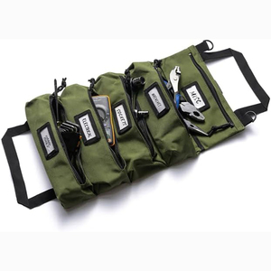 Free sample <b>Tool</b> Roll Multi Purpose <b>Bag</b> Wrench Roll Pouch Canvas <b>Tool</b> Organizer Bucket Car First Aid <b>Kit</b> Wrap Roll - Product Image 5