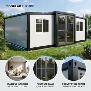 Casa Container Pieghevole Portatile <span class=keywords><strong>per</strong></span> Vendita, Casa Prefabbricata Moderna di Lusso, Casa Container Pieghevole da 40 Piedi - Product Image 2