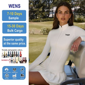 Conjunto de Falda y Chaqueta Deportiva de Verano de Algodón Transpirable, Diseño Personalizado, para Tenis, Pickleball, Tallas Grandes, Informal, con Nombre de Equipo OEM - Product Image 1